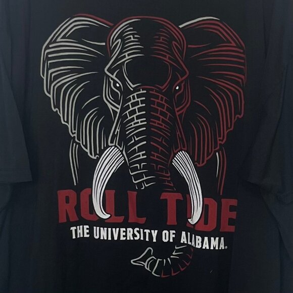 The Duck Company University Of Alabama Tshirt Roll Tide Elephant Black Small New - Picture 6 of 8